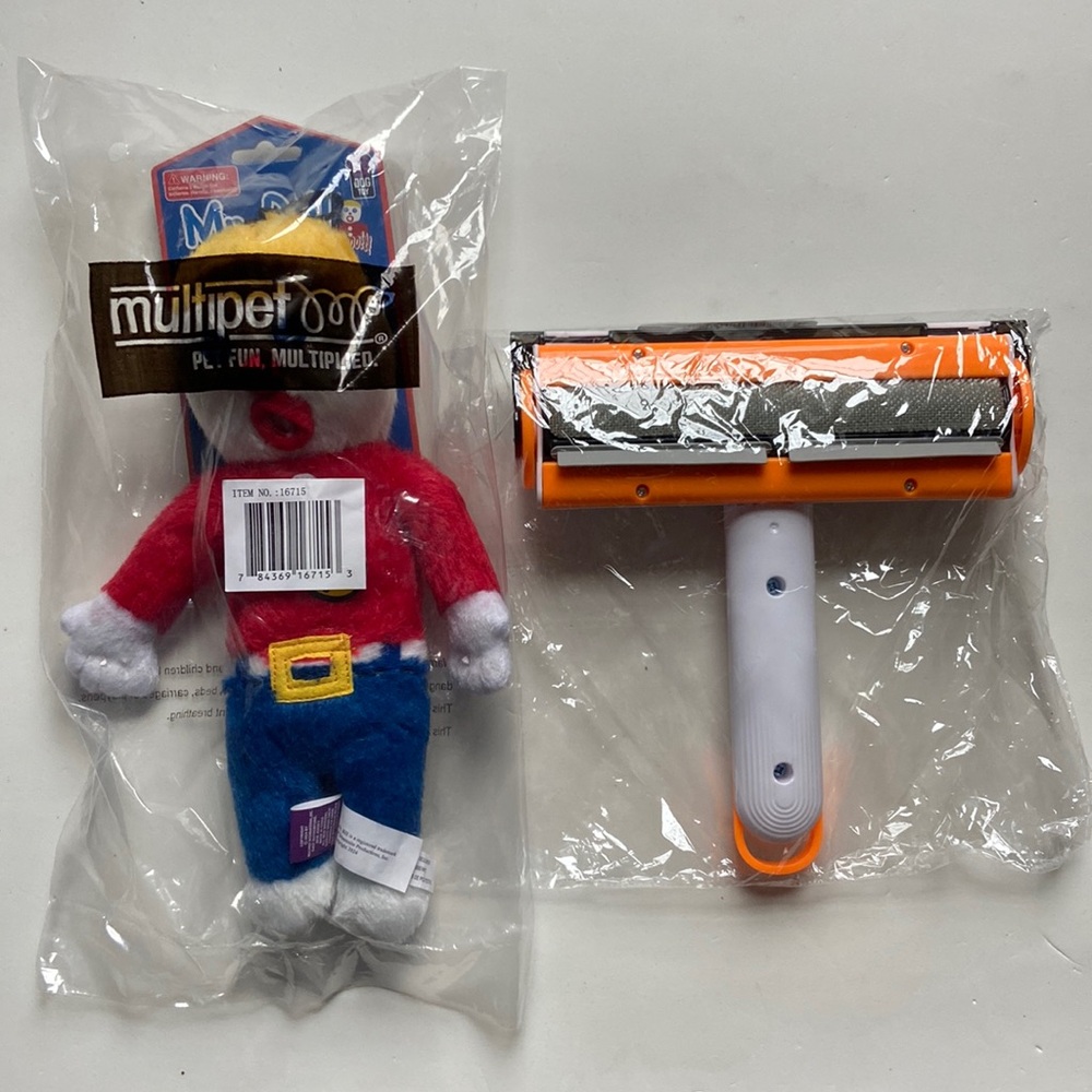Mr. Bill pet toy and pet hair removal brush